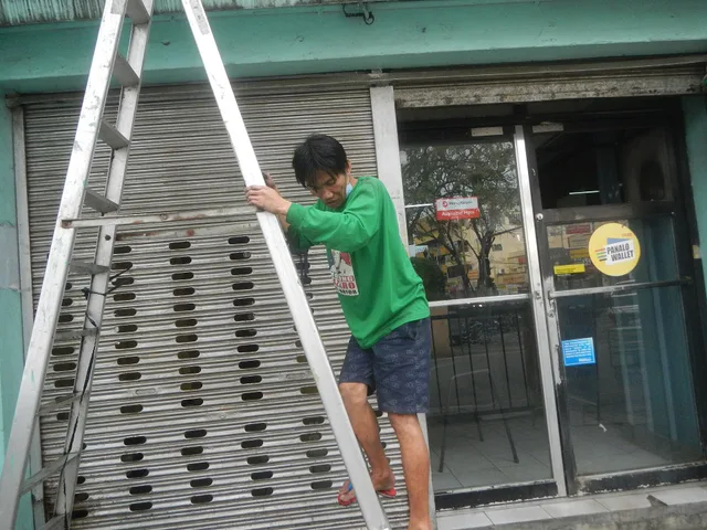 Window cleaners-washers at maintenance work with aluminum step ladders Housekeeping Maintenance (technical) Window cleaner Domestic worker Cleaning Commercial cleaning Cleaning tools. A Low Rise Window Cleaning Safety Plan Below 3 m for Ontario and BC Crews